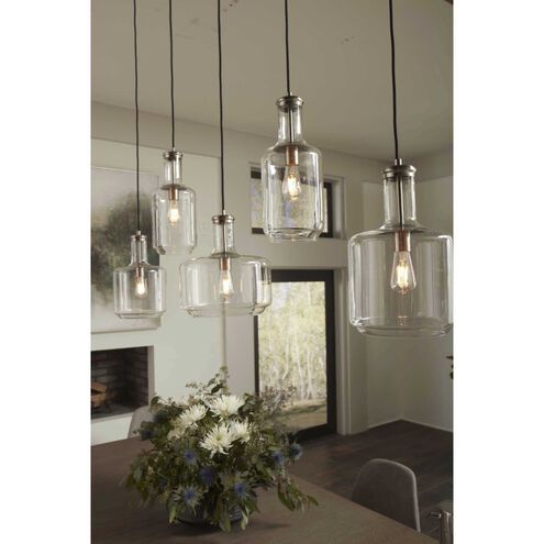 Latrobe 1 Light Brushed Nickel Pendant Ceiling Light